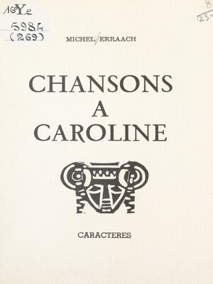 cover image of Chansons à Caroline